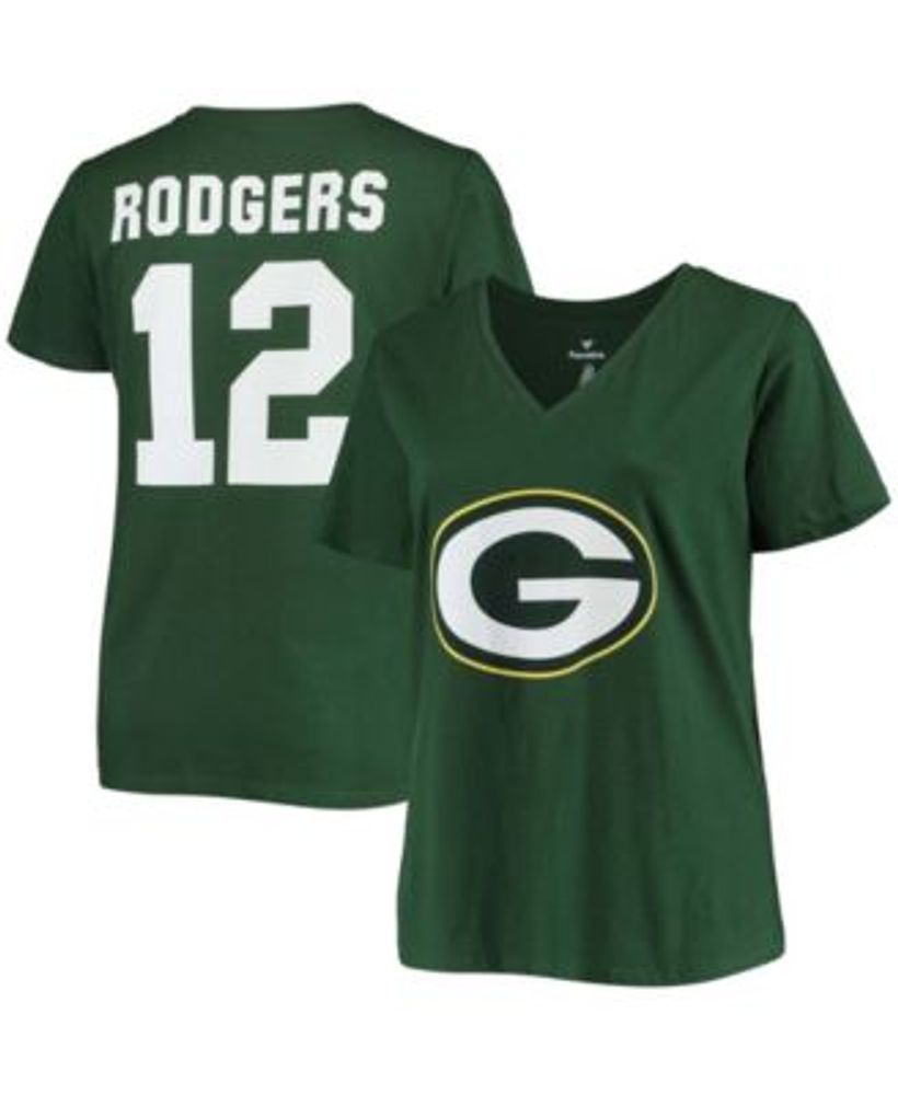 Fanatics Women's Plus Size Aaron Rodgers Green Green Bay Packers