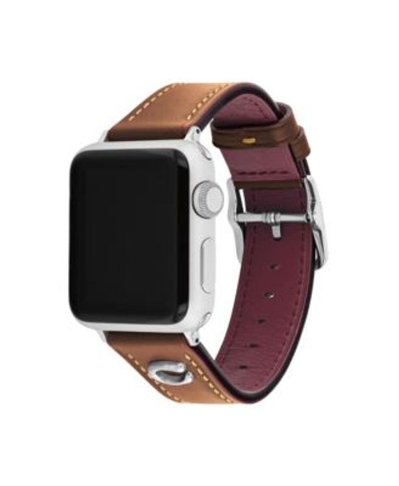 Women's Brown Leather Strap Apple Watch Band 38/40/41mm