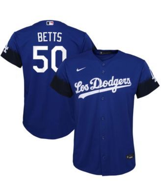 Mookie Betts White Los Angeles Dodgers Autographed 2021 All-Star Game Logo  Nike Replica Jersey