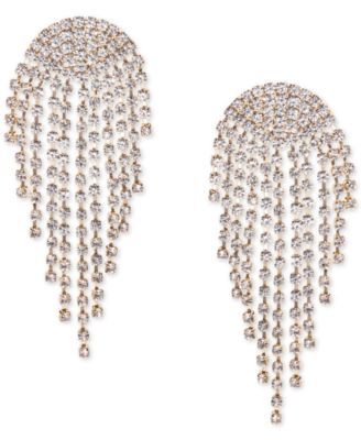 Gold-Tone Crystal Chandelier Earrings, Created for Macy's