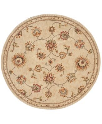 Wool and Silk 2000 2360 8' Round Rug