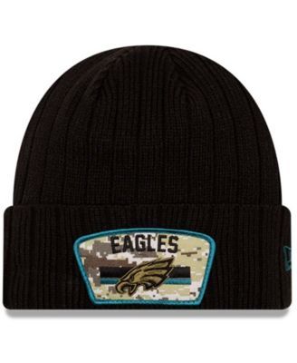 Men's New Era Black Philadelphia Eagles 2022 Salute to Service 39THIRTY Flex Hat Size: Small/Medium