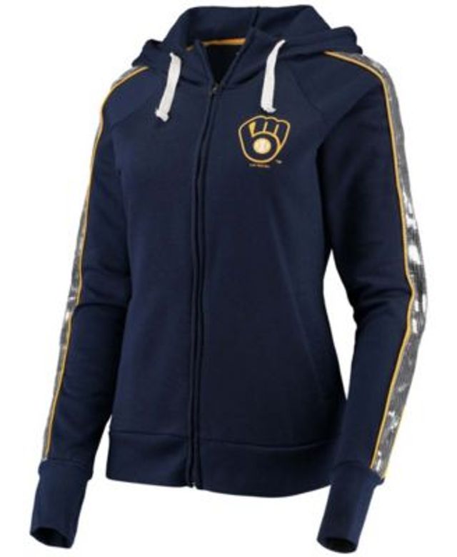 Milwaukee Brewers G-III 4Her by Carl Banks Women's City Graphic Pullover  Hoodie - White