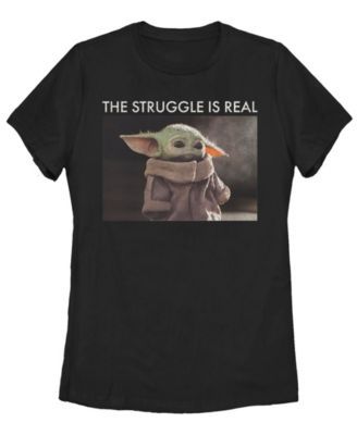 Junior's Baby Yoda Meme Short Sleeve T-shirt