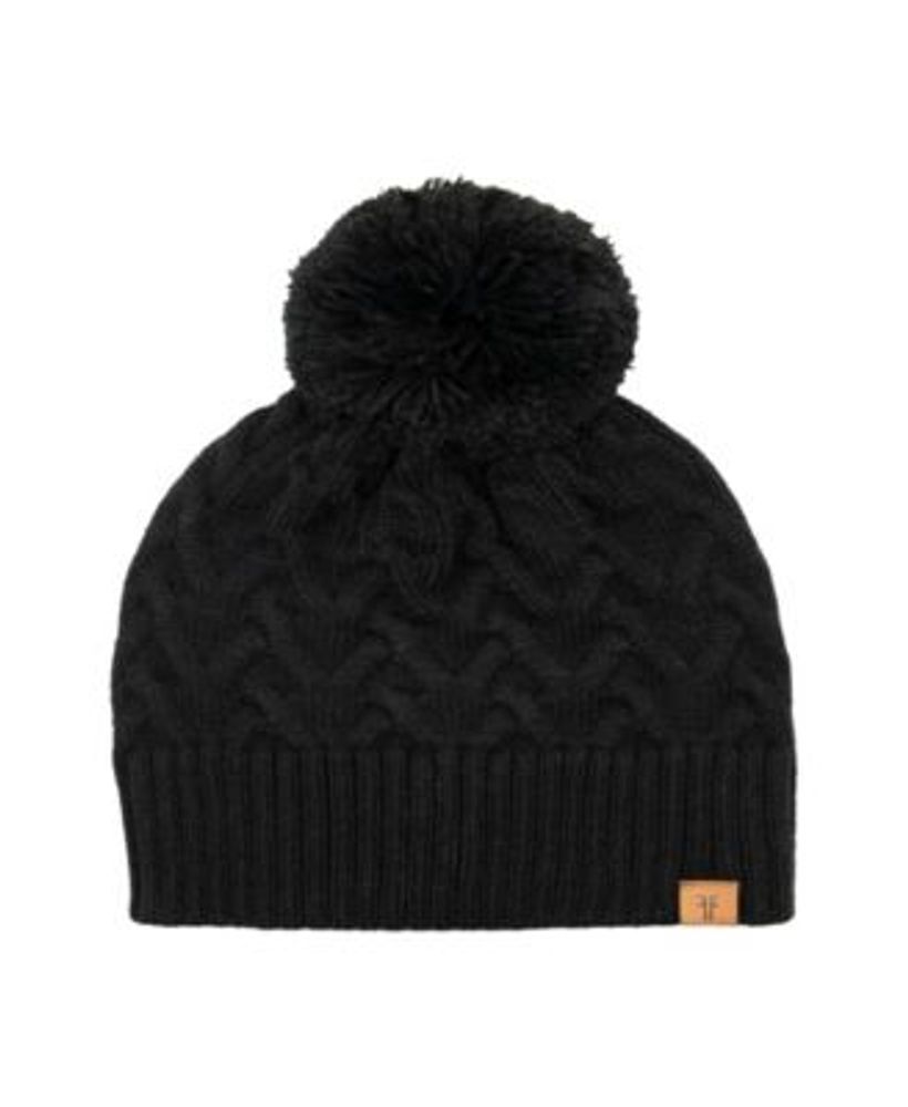 Frye Women's Cable Beanie with Pom