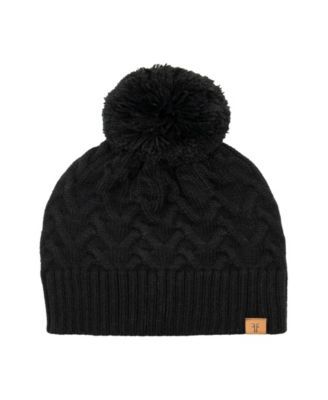 Frye Women's Cable Beanie with Pom