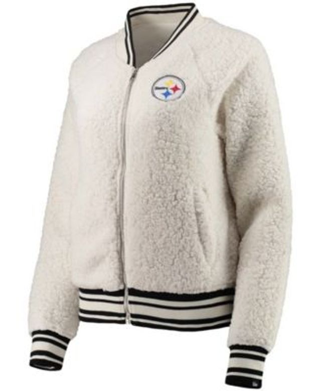 Dick's Sporting Goods New Era Women's Pittsburgh Steelers Sherpa Black  Full-Zip Jacket