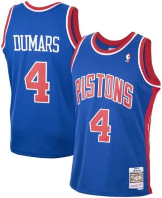 Men's Mitchell & Ness Dennis Rodman Blue/Red Detroit Pistons Hardwood  Classics 1988/89 Split Swingman Jersey