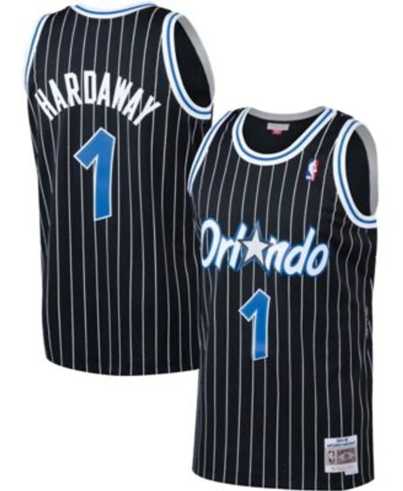 Men's Mitchell & Ness Penny Hardaway Black Orlando Magic Hardwood Classics  Player Tank Top