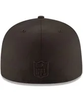 Miami Dolphins New Era Color Dim 59FIFTY Fitted Hat - Black