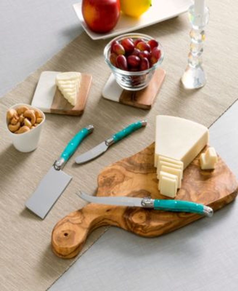 Cheese Board and Knives, Set of 4
