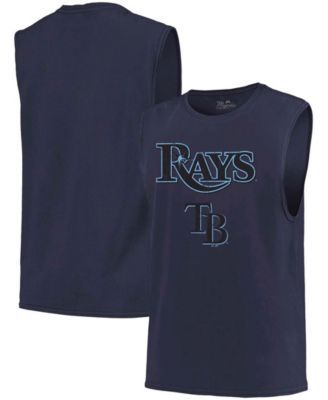 Men's Majestic Threads Navy Tampa Bay Rays Softhand Muscle