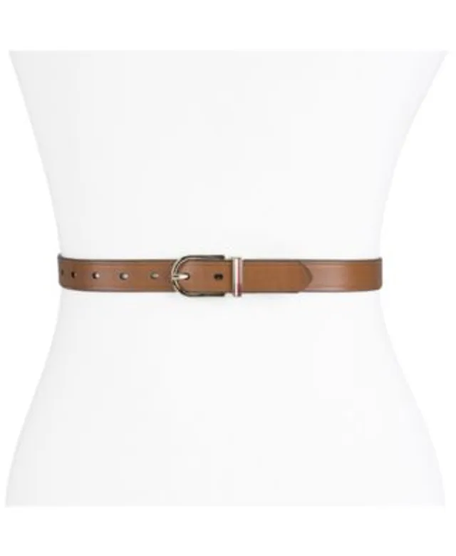 Giani Bernini Womens Size XL Logo Keeper Skinny Waist Belt Faux