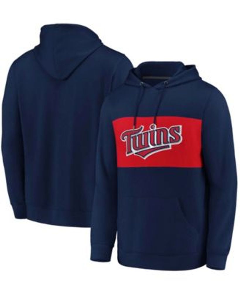 Men's Fanatics Branded Navy/Red Boston Red Sox Chip in Pullover Hoodie