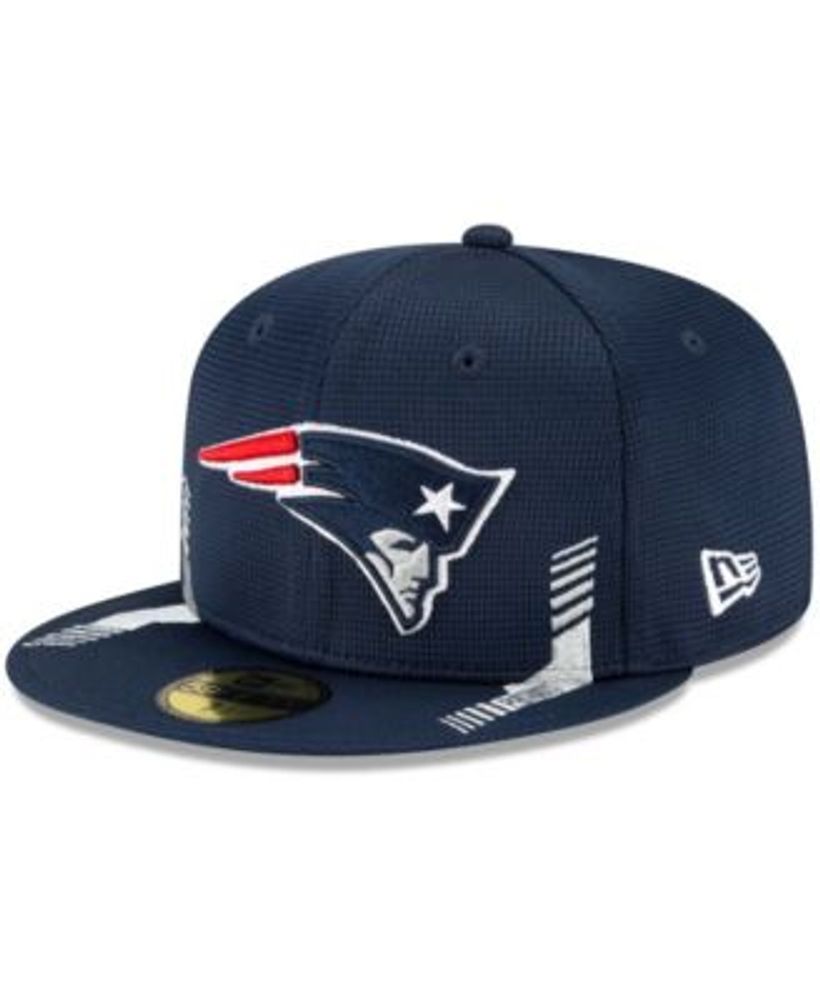 New Era Men's Navy New England Patriots 2021 NFL Sideline Home 59FIFTY  Fitted Hat