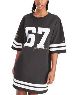 Pittsburgh Steelers WEAR by Erin Andrews Women's Plus Size Knotted T-Shirt  Dress - Heather Gray