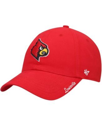 47 Men's Louisville Cardinals Black Clean Up Adjustable Hat