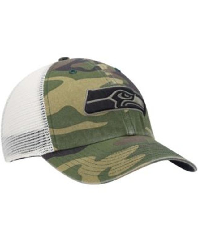 New Era Camo/Olive Seattle Seahawks Trucker 9FIFTY Snapback Hat