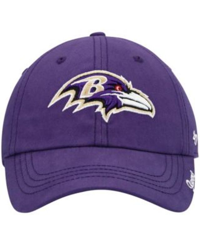 47 Purple Baltimore Ravens Confetti Clean Up Head Logo Adjustable Hat