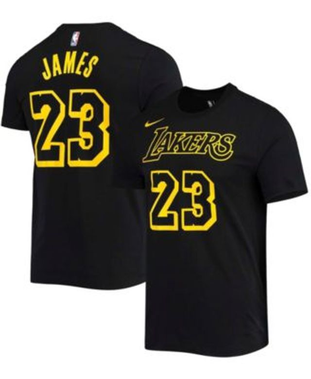 Men's Nike LeBron James Gold Los Angeles Lakers Icon 2022/23 Name & Number T-Shirt Size: Large