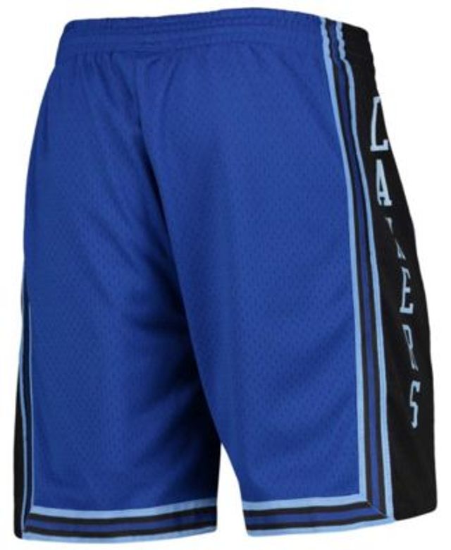 Men's Mitchell & Ness Powder Blue/White Los Angeles Lakers Big & Tall  Hardwood Classics Split Swingman Shorts