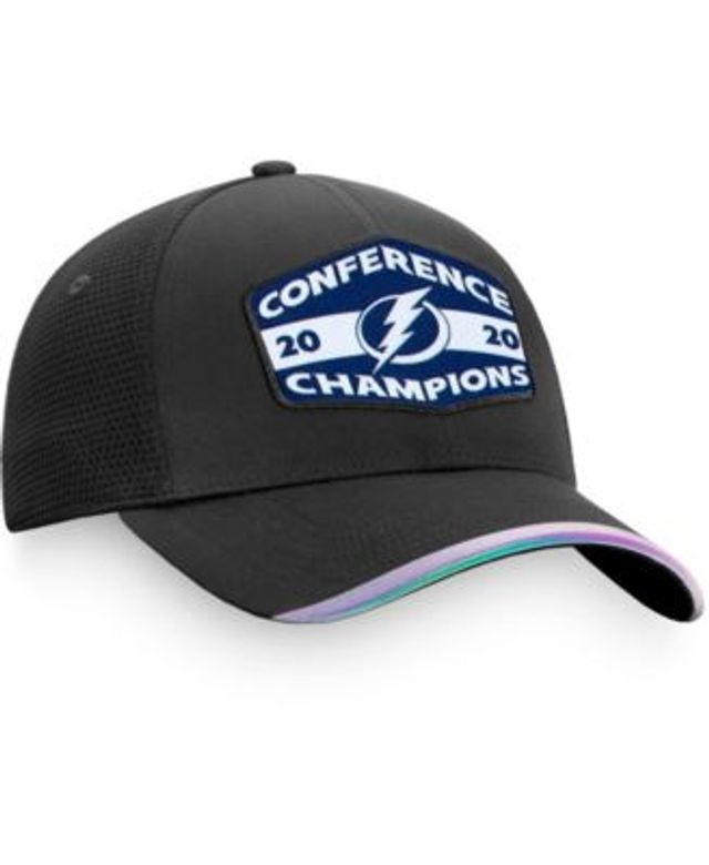 Fanatics Men's Black Tampa Bay Lightning 2021 Stanley Cup Champions Locker Room Adjustable Trucker Hat