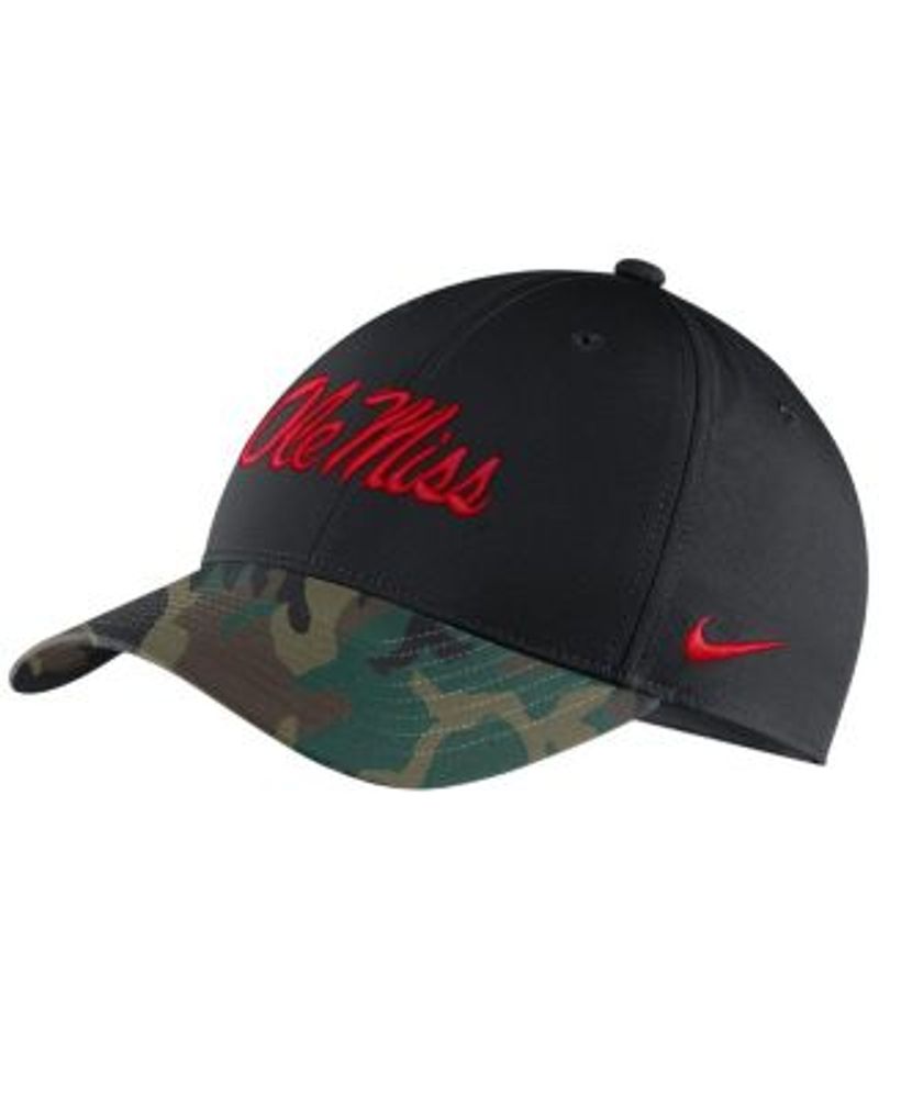 Men's Nike Red Ole Miss Rebels Aero True Baseball Performance Fitted Hat