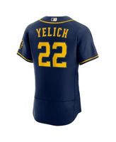 Men's Nike Christian Yelich Navy Milwaukee Brewers Alternate Authentic  Player Jersey