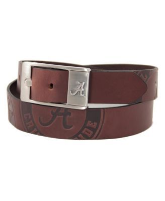 Men's Alabama Crimson Tide Brandish Leather Belt - Brown