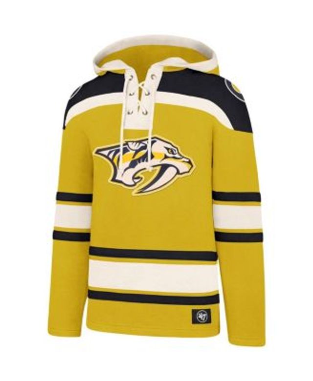 Pittsburgh Steelers '47 Lacer V-Neck Pullover Hoodie - Black/Gold