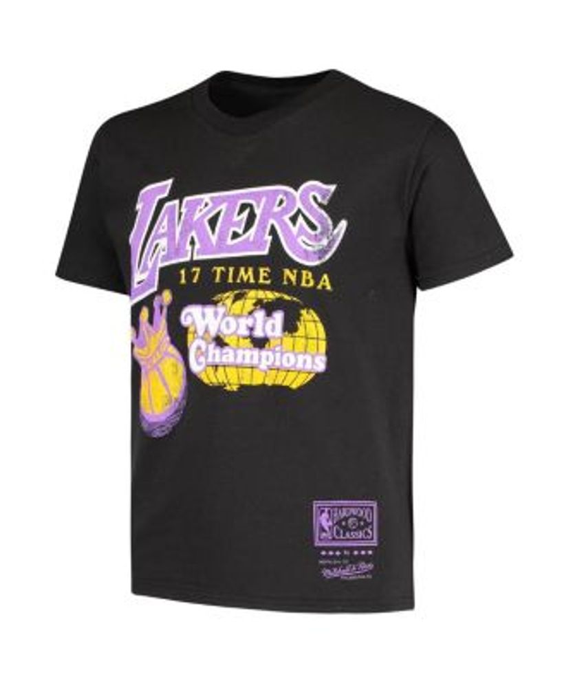 Nike Youth Boys Mitchell & Ness Purple Los Angeles Lakers Hardwood Classics  Swingman Shorts - Macy's