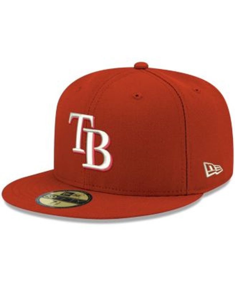 Men's New Era Stone/Navy Tampa Bay Rays Retro 59FIFTY Fitted Hat