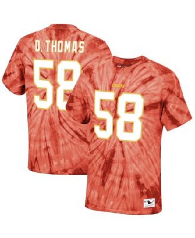 Mitchell & Ness Men's Joe Montana Scarlet San Francisco 49ers Tie-Dye Retired Player Name and Number T-Shirt