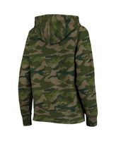 Green Bay Packers New Era Women's Camo Full-Zip Hoodie - Black