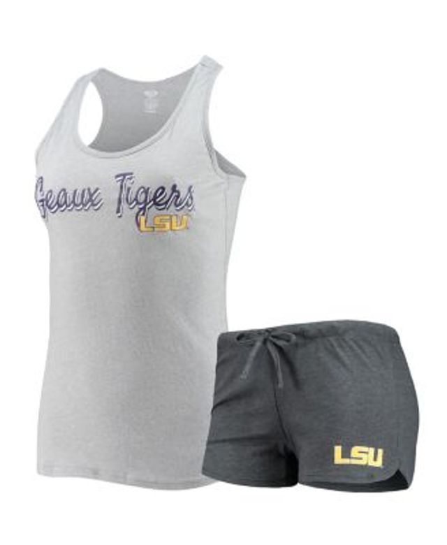 Concepts Sport Women's Heathered Charcoal Pittsburgh Pirates Sport Tank Top  and Shorts Sleep Set