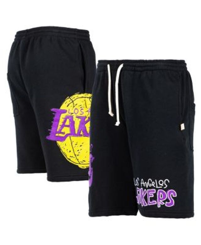 Men's Mitchell & Ness Blue/White Los Angeles Lakers 2009/2010 Hardwood  Classics Authentic Shorts