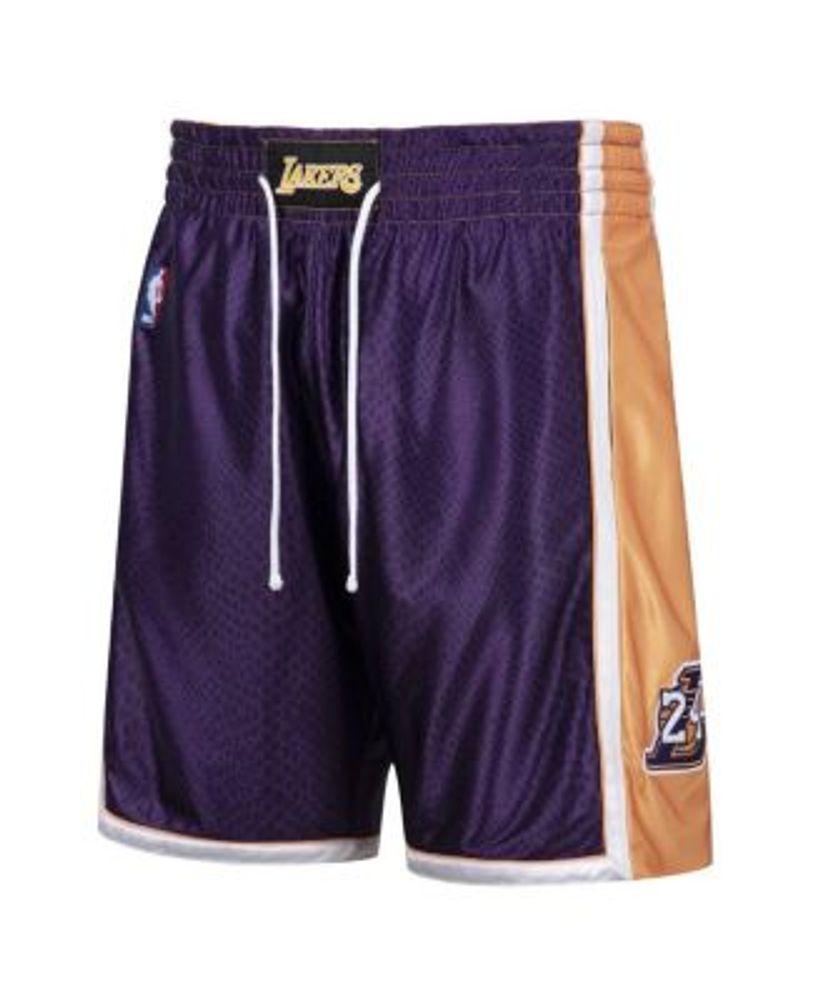 Mitchell & Ness Men's Kobe Bryant Gold-Tone,Purple Los Angeles Lakers  Authentic Reversible Jersey - Macy's