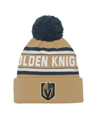 Outerstuff Vegas Golden Knights Knit Cuff Cap with Pom Hat One Size Boys Youth 