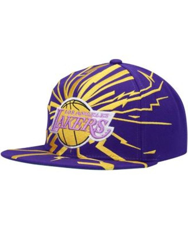 Logo Athletics Los Angeles Lakers Mens Vintage Old School Hat Cap Purple  Snapback Basketball