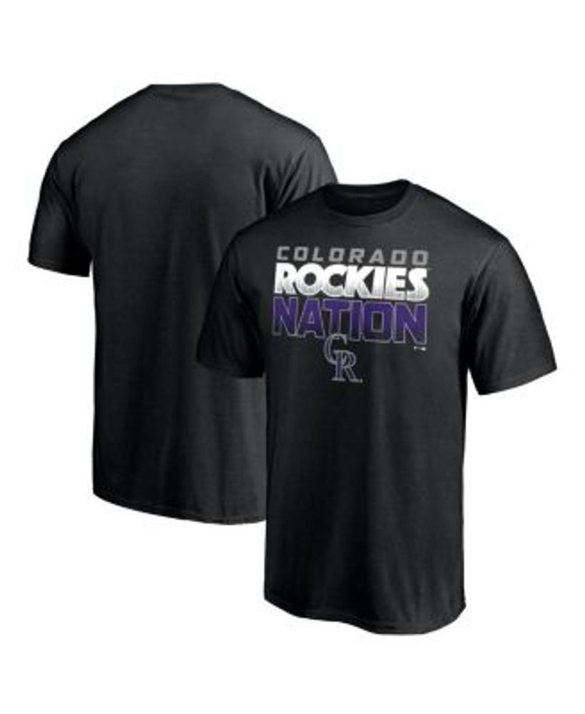 Men's Colorado Rockies Fanatics Branded Black Team Pride T-Shirt