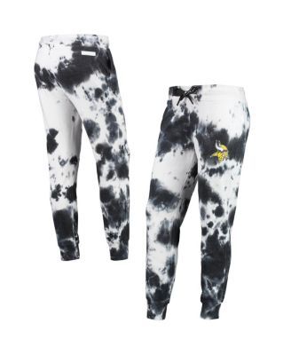 Las Vegas Raiders DKNY Sport Women's Melody Tie-Dye Jogger Pants -  White/Black