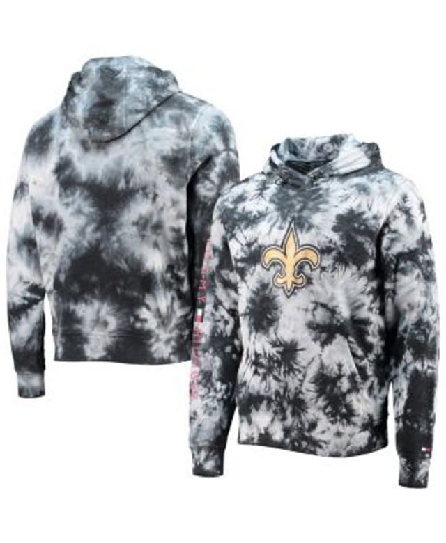 Lids New Orleans Saints Youth Team Tie-Dye Pullover Hoodie - Black