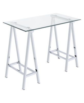 Middleton Desk with Clear Glass Top