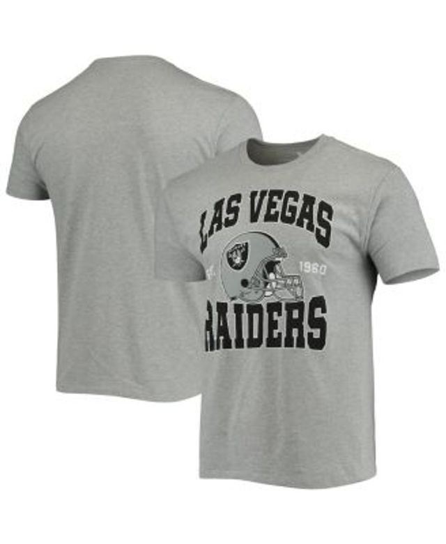 Men's Black, Gray Las Vegas Raiders Field Goal Slub T-shirt