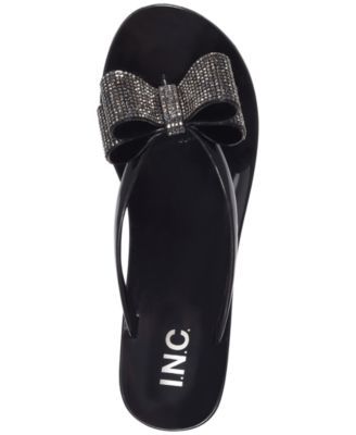 inc madena bow jelly sandals