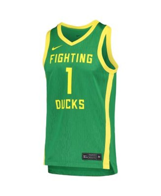 Nike #21 Green Oregon Ducks Limited Basketball Jersey Apple Green