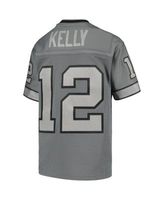 Mitchell & Ness Men's Mitchell & Ness Jim Kelly Charcoal Buffalo