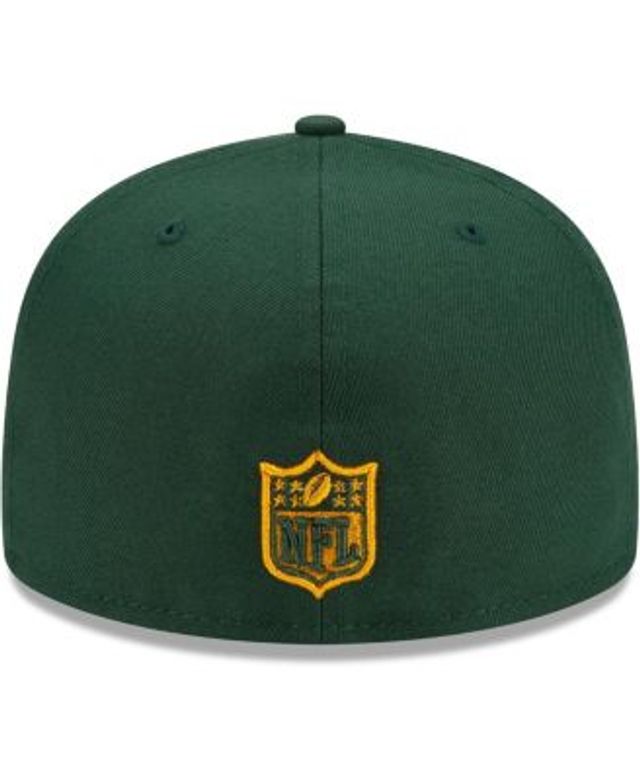 Men's New Era Green Green Bay Packers City Cluster 59FIFTY Fitted Hat