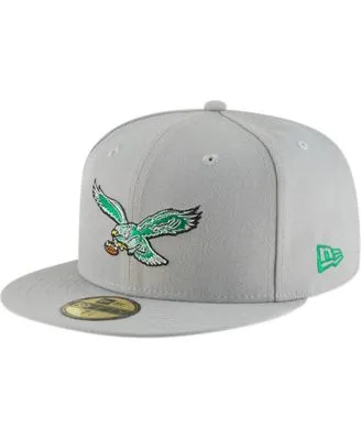 Men's New Era Kelly Green Philadelphia Eagles Throwback Cord 59FIFTY Fitted  Hat