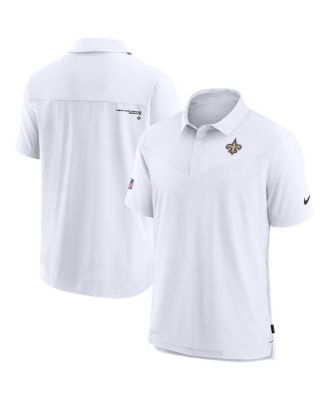 Nike New Orleans Saints Polo Shirt Mens Medium Black Short Sleeve